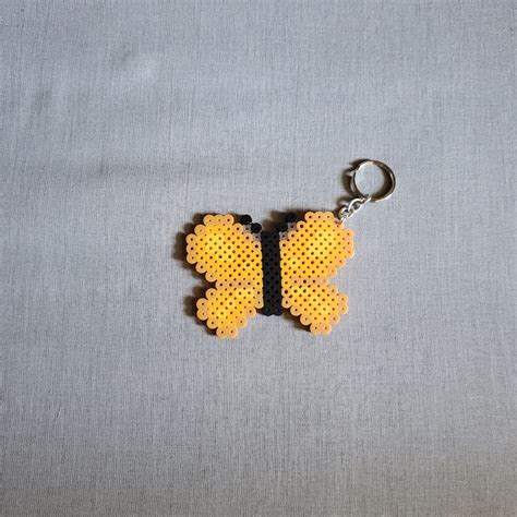 Butterfly Perler Bead Keychain - Etsy