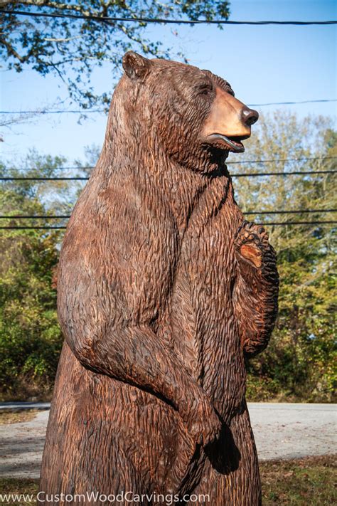 9 ft. Brown Bear Carving – Custom Sculpture & Sign Company