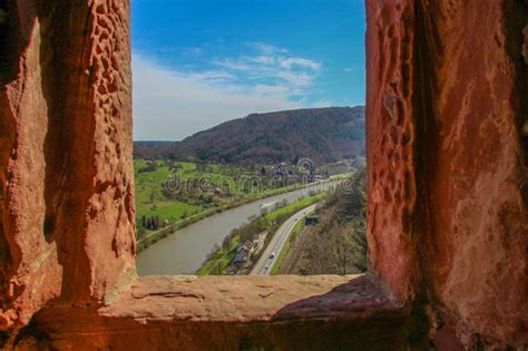 Castle View of the Neckar River Stock Photo - Image of summer ...