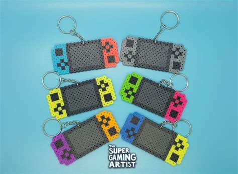 Nintendo Switch Keychains | Perler Keychains | Video Game Keychains ...