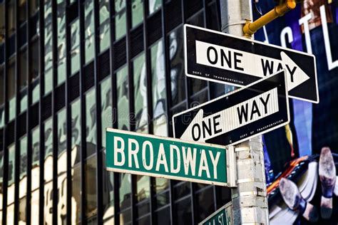 Broadway Sign stock image. Image of broadway, signs, street - 69983633