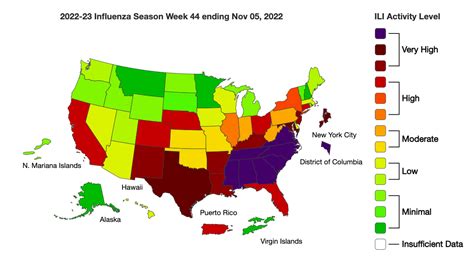 CDC map puts 7 states in worst category for flu activity