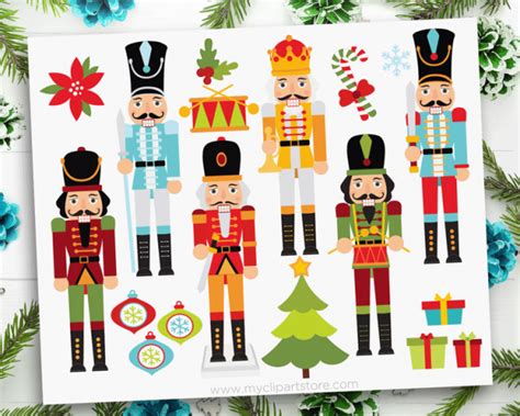 Christmas Nutcrackers Clipart - Premium Vector Clipart by MyClipArtStore