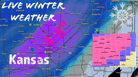 LIVE WINTER WEATHER - Significant Kansas SNOWSTORM - YouTube