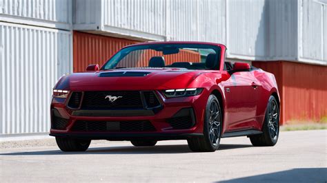 Red 2024 Ford Mustang GT Convertible Car 4K 5K HD Cars Wallpapers | HD ...