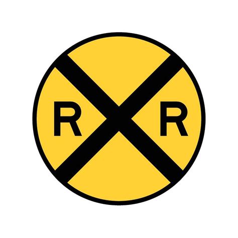 Train Crossing Sign Png