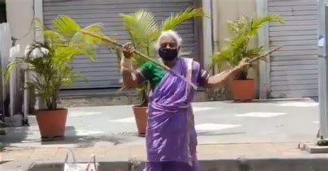 Warrior Aaji| Warrior Aaji from Pune showing off martial arts skills ...