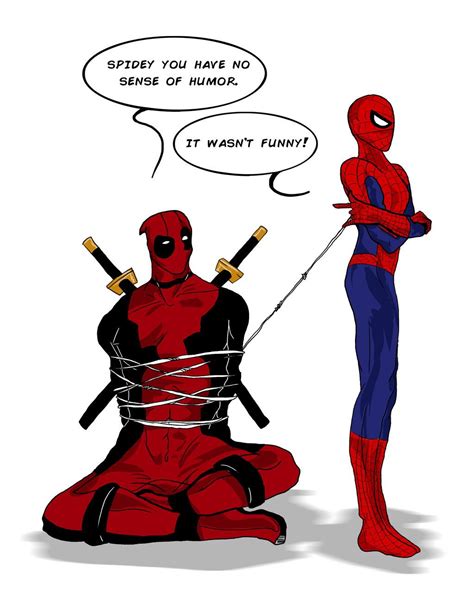 spiderman and deadpool Deadpool X Spiderman, Deadpool Funny, Marvel ...