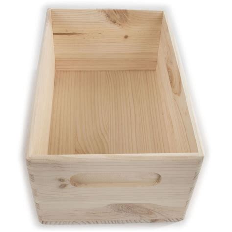 Wooden Open Decorative Storage Boxes / 5 Sizes / Small to Large ...