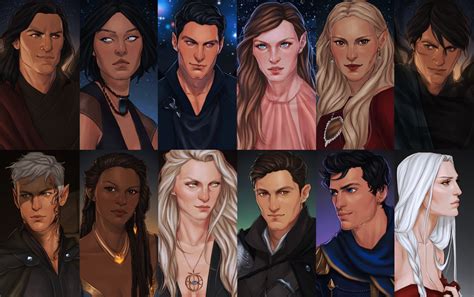 ToG & ACOTAR Characters | Throne of glass, A court of mist and fury ...