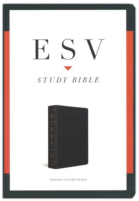 ESV Study Bible, Black Genuine Leather | God's Eagle Ministries (GEM ...