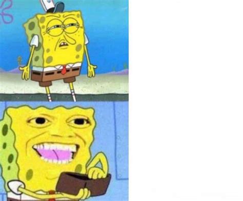 Spongebob's Wallet Template | SpongeBob's Wallet | Know Your Meme