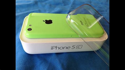 Unlocked Green iPhone 5c Unboxing - YouTube