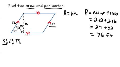 Finding The Area Of A Parallelogram With Vectors - Photos