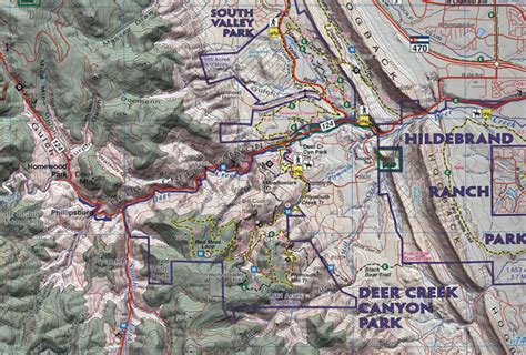 Golden Evergreen, Deer Creek Canyon CO Topographic Recreation Map for ...