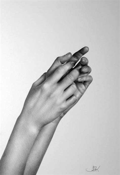 Pencil Drawing Hands Fine Art Print Hand Signed by the Artist