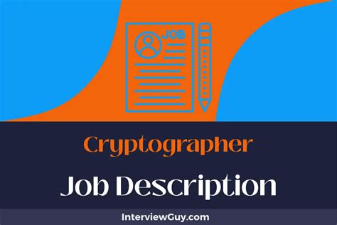 Cryptographer Job Description [Updated for 2024]