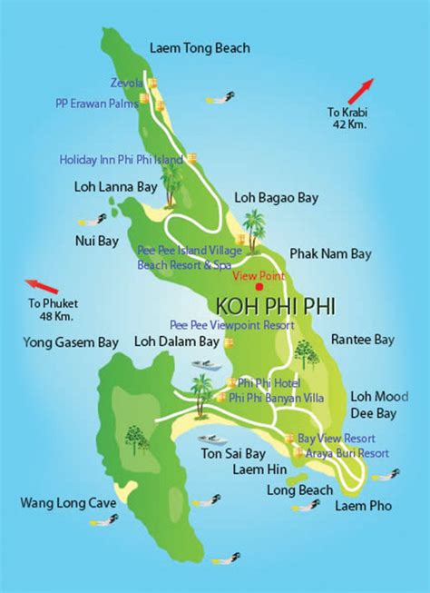 Phi Phi • Hello Islands | Phi phi island, Thailand vacation, Thailand map