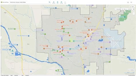 Hutchinson Kansas Map - United States