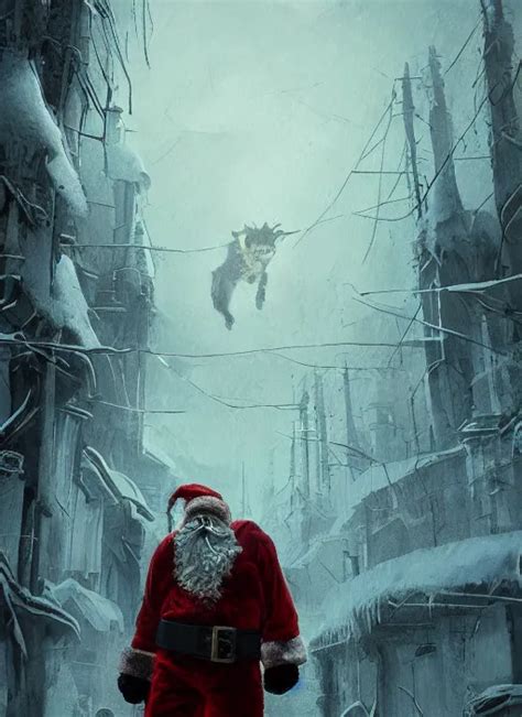 portrait, werewolf Santa Clause, dark, gritty, scary, | Stable Diffusion