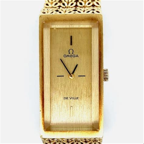 Vintage Omega Deville 18k Gold Watch