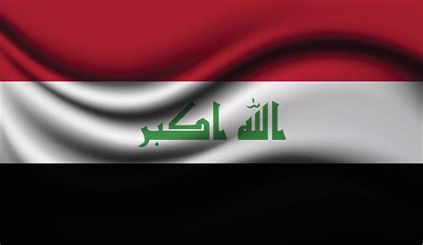 Iraq Realistic waving Flag Design 3703871 Vector Art at Vecteezy