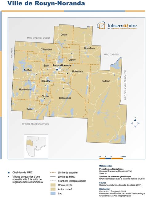 Carte de Rouyn-Noranda