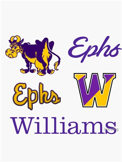 "williams college logo pack" Sticker for Sale by laurwang | Redbubble