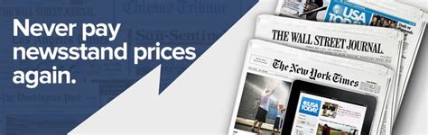 Newspaper Subscription Discounts & Deals | News Rates | Newspaper ...