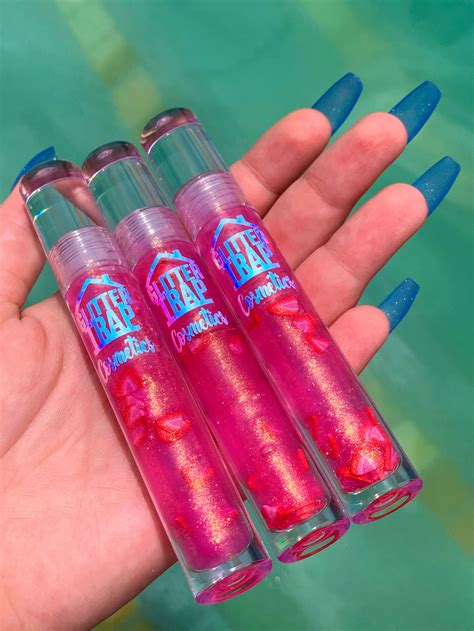 Pink Drink Strawberry Lip Gloss | Glitter Trap Cosmetics