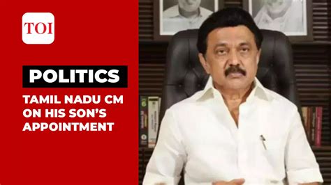 Tamil Nadu CM M K Stalin defends his son Udhayanidhi Stalin's ...