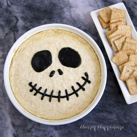 Halloween Appetizer - Jack Skellington Dip | Hungry Happenings