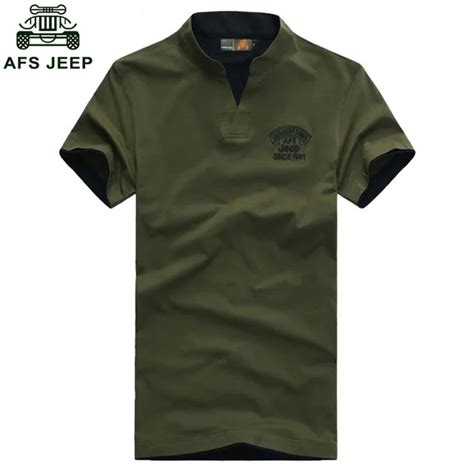 Free Shipping Men V Neck Short Sleeve T Shirt Green Army Green And ...