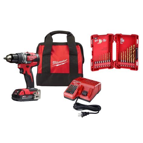 Milwaukee m18 18v lithium ion brushless cordless 1 2 in compact drill ...