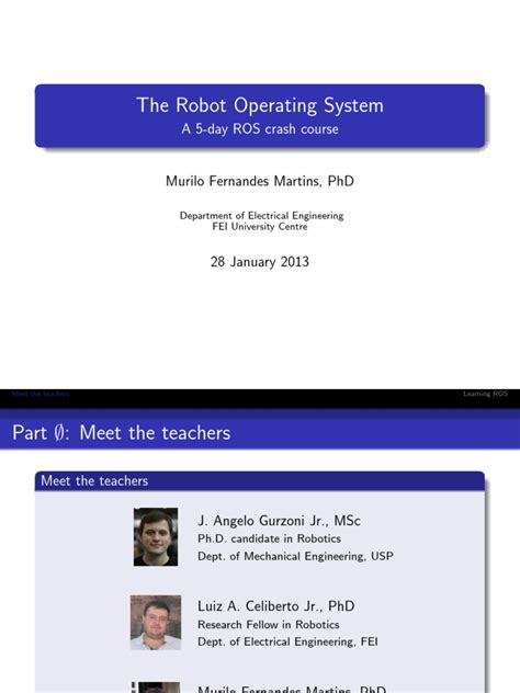 The Robot Operating System | PDF | File System | Virtual Machine