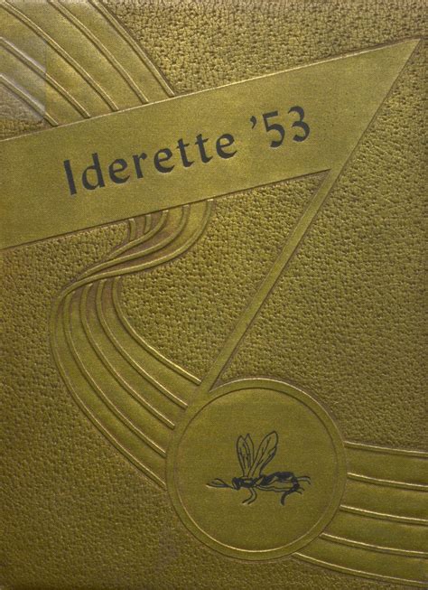 1953 yearbook from Ider High School from Ider, Alabama for sale