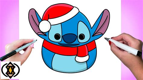 How To Draw Christmas Stitch Squishmallow | Tutorial Easy - YouTube