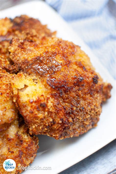 Air Fryer Panko Chicken Thighs | Trop Rockin