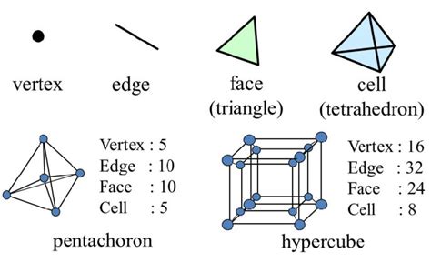 Four elements of 4D topologies and the basic 4D shapes. | Download ...