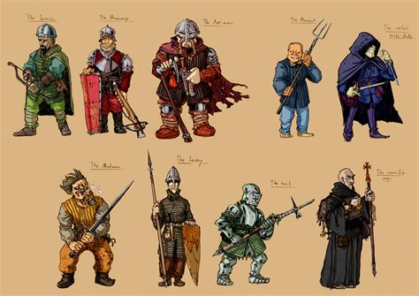 Medieval characters by PenUser on DeviantArt