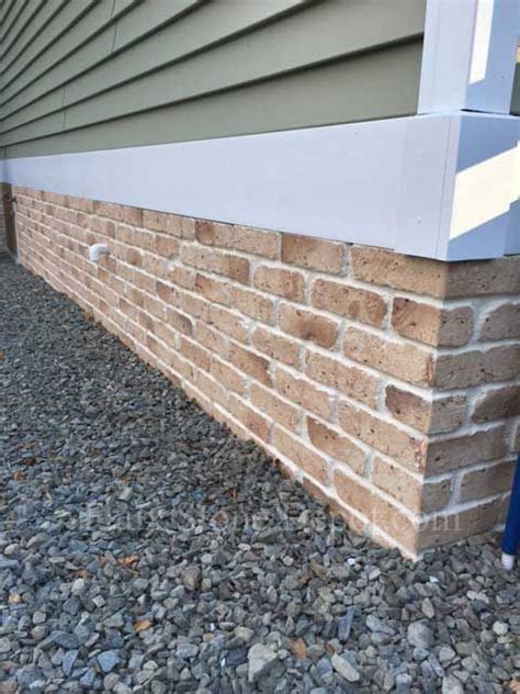 Some great use of faux brick siding sheets covering a skirting area # ...