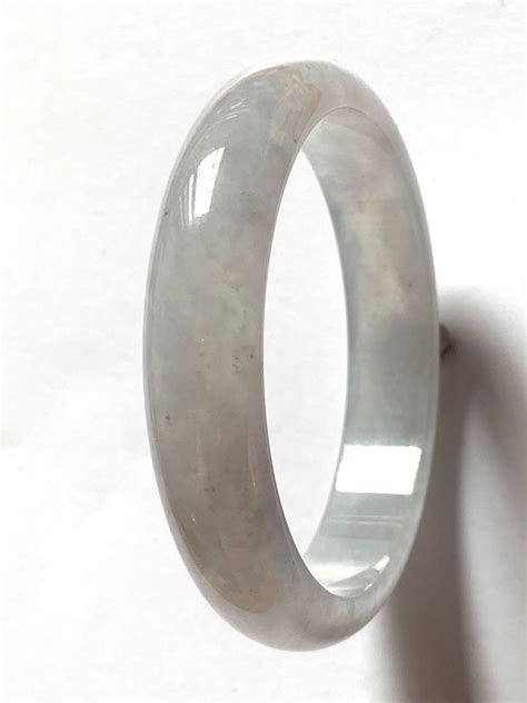 Jade Bangle Bracelet (Double Certificates White Icy High Translucency ...