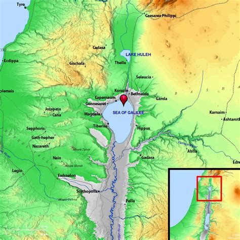 Sea of Tiberias John 21:1 (better known as Sea of Galilee) Old ...