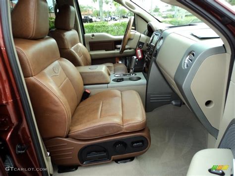 Castano Brown Leather Interior 2007 Ford F150 King Ranch SuperCrew ...