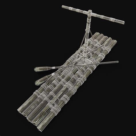 Wooden Survival Raft - 3D Model by Enterables