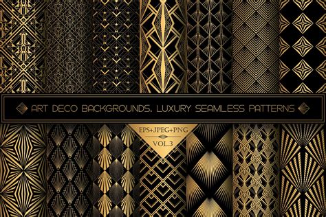 Art Deco Patterns Vol.3 | Graphic Patterns ~ Creative Market