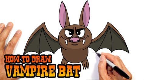 How to Draw Halloween Vampire Bat | Drawing Lesson - YouTube