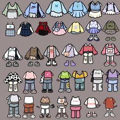 13 Toca boca outfit ideas | paper dolls clothing, paper animals, paper ...