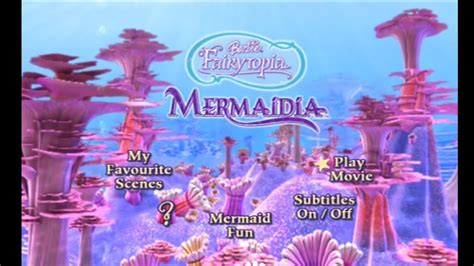 Barbie Fairytopia: Mermaidia (2006) - Dvd Menu Walkthrough - YouTube