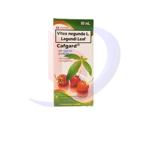 Lagundi Leaf (Cafgard) Vitex Negundo L. 300mg/5ml Syrup 60ml – Bambang ...